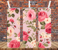 Floral - Tumbler Wrap - Sublimation Transfers