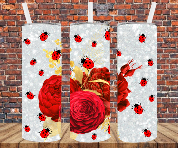 Ladybugs - Tumbler Wrap - Sublimation Transfers