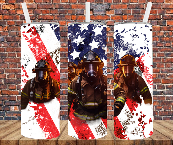 Firefighter - Tumbler Wrap Sublimation Transfers