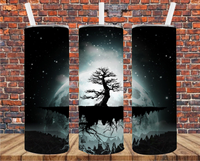 Full Moon - Tumbler Wrap - Sublimation Transfers