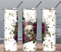 Sugar Skull - Tumbler Wrap Sublimation Transfers