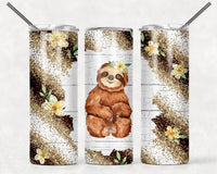 Sloth - Tumbler Wrap Sublimation Transfers