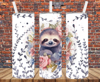 Sloth - Tumbler Wrap - Sublimation Transfers