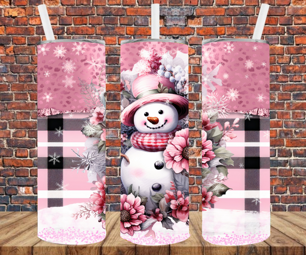 Snowman - Tumbler Wrap - Sublimation Transfers