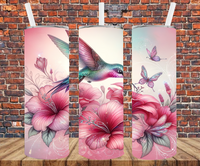 Hummingbirds - Tumbler Wrap - Sublimation Transfers