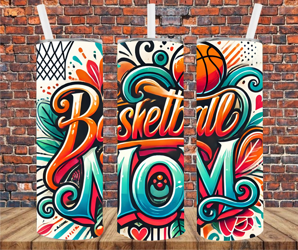 Basketball Mom - Tumbler Wrap - Sublimation Transfers