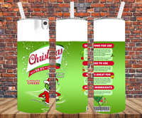 Christmas Be Gone Spray - Tumbler Wrap - Sublimation Transfers