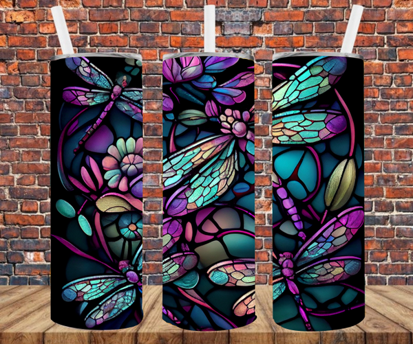 Dragonflies - Tumbler Wrap - Sublimation Transfers