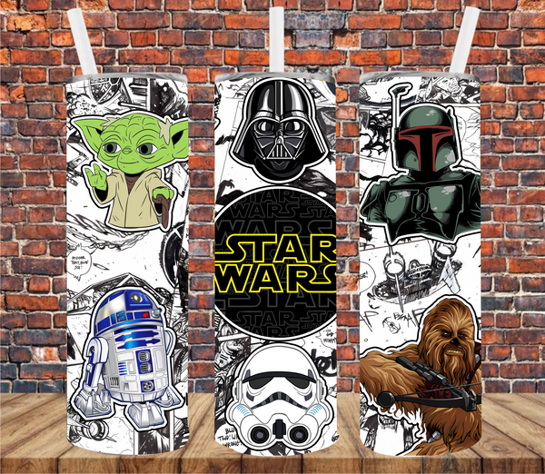 Character - Tumbler Wrap - Sublimation Transfers