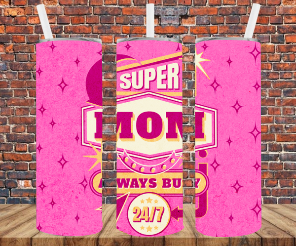 Super Mom - Tumbler Wrap - Sublimation Transfers