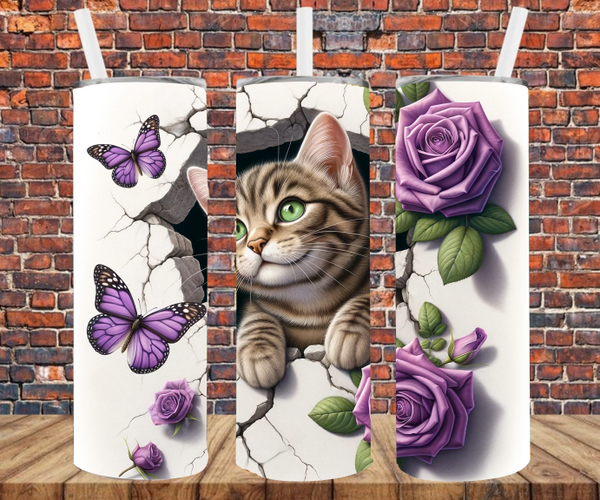 Tabby Kitten - Tumbler Wrap - Sublimation Transfers