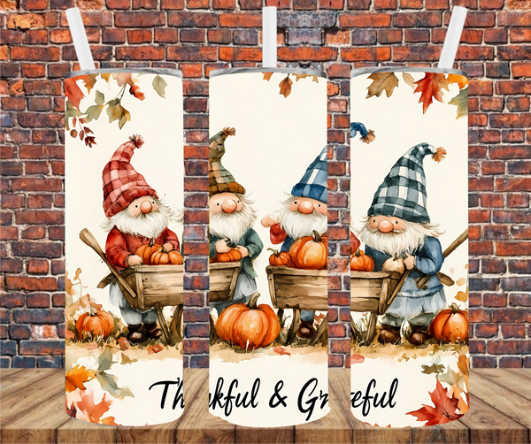 Fall Gnomes - Tumbler Wrap - Sublimation Transfers