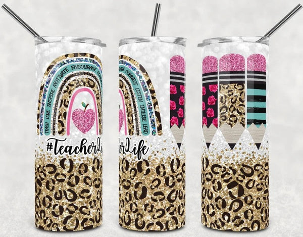 Teacher Life - Tumbler Wrap Sublimation Transfers