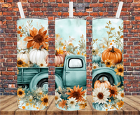 Autumn Vintage Truck - Tumbler Wrap - Sublimation Transfers