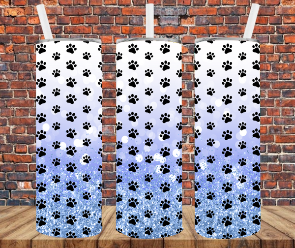 Paw Prints - Tumbler Wrap - Sublimation Transfers