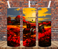 Farm Tractor - Tumbler Wrap - Sublimation Transfers