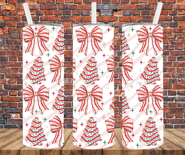 Christmas Cake Trees - Tumbler Wrap - Sublimation Transfer