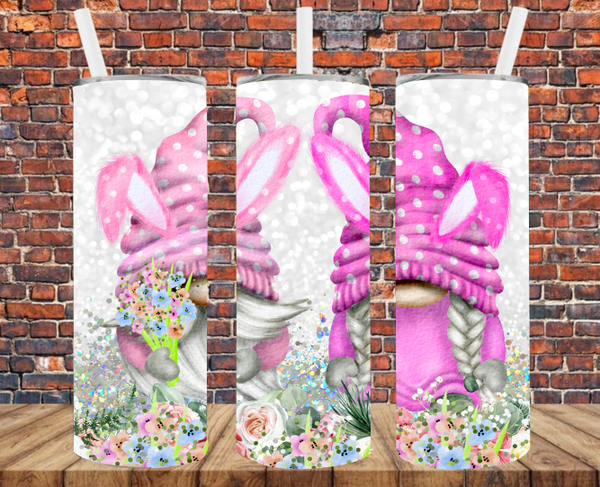 Easter Bunny Gnomes - Tumbler Wrap - Sublimation Transfers