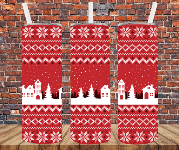 Ugly Christmas Sweater - Tumbler Wrap - Sublimation Transfers