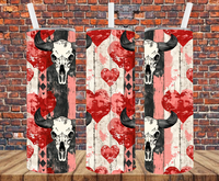 Valentine's Cow - Tumbler Wrap - Sublimation Transfers