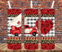 Valentine's Truck - Tumbler Wrap - Sublimation Transfers