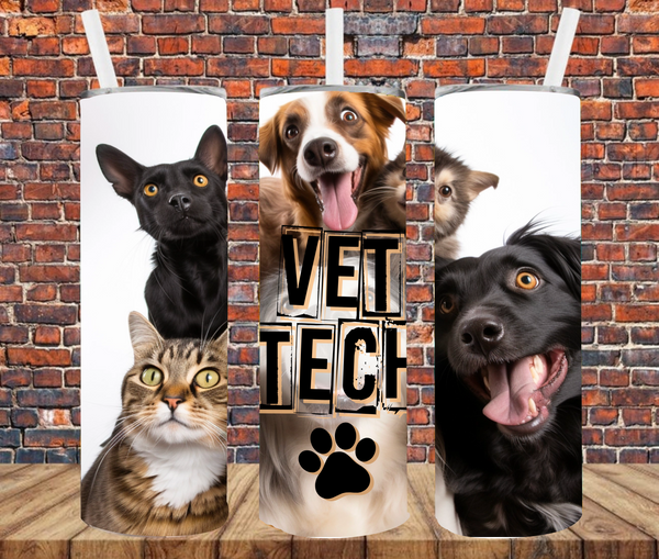 Vet Tech - Tumbler Wrap - Sublimation Transfers