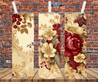 Victorian Floral - Tumbler Wrap Sublimation Transfers