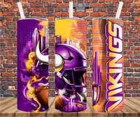 Pro Team Football - Tumbler Wrap Sublimation Transfers