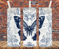 Victorian Butterfly - Tumbler Wrap - Sublimation Transfers