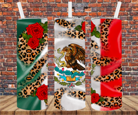 Mexico Flag - Tumbler Wrap - Sublimation Transfers