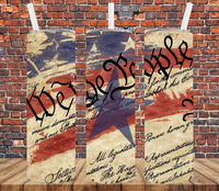 We the People Flag - Tumbler Wrap Sublimation Transfers