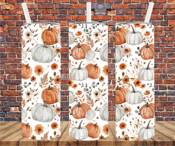 Fall Pumpkins - Tumbler Wraps - Sublimation Transfers