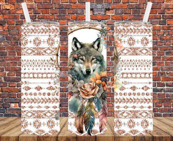 Wolf - Tumbler Wrap - Sublimation Transfers