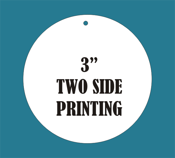 3" Metal Sublimation Blank - Double Sided