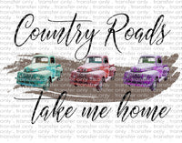 Waterslide, Sublimation Transfers - Country Vintage Truck