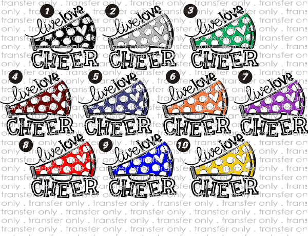 Waterslide, Sublimation Transfers - Cheer
