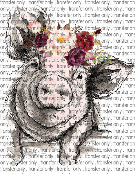 Waterslide, Sublimation Transfers - Country Pig