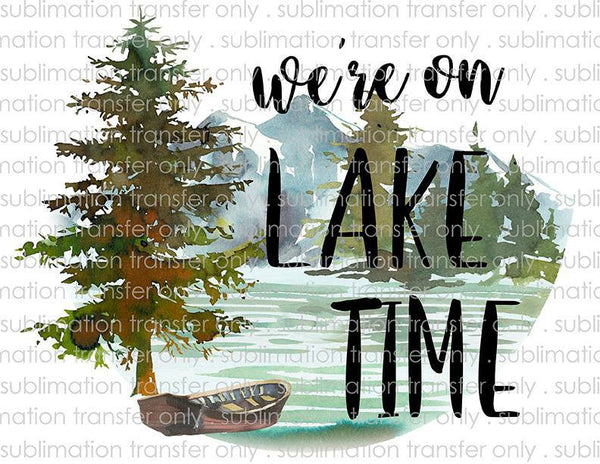 Waterslide, Sublimation Transfers - Summer Activities - Lake