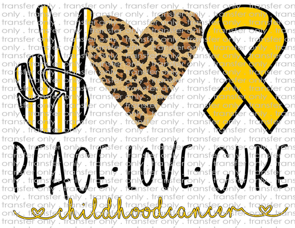 Childhood Cancer Awareness - Waterslide, Sublimation Transfers