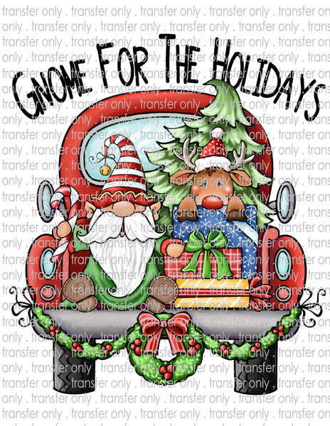 Gnome for the Holidays Truck - Waterslide & Sublimation Transfers