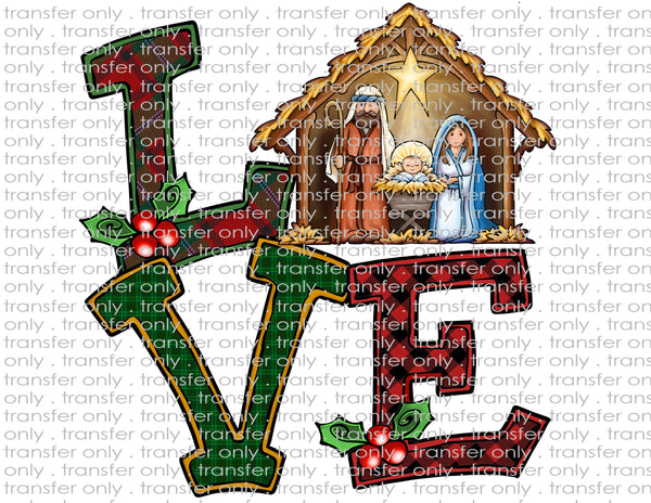 Love in a Manger - Waterslide & Sublimation Transfers