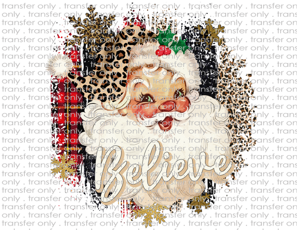 Santa Believe - Waterslide, Sublimation Transfers