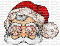 Leopard Santa - Waterslide, Sublimation Transfers