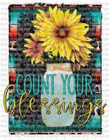 Count Your Blessings - Waterslide, Sublimation Transfers
