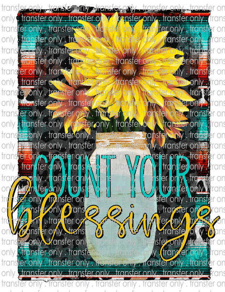 Count Your Blessings - Waterslide, Sublimation Transfers
