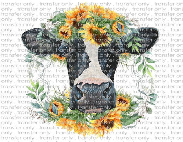 Cow Wreath - Waterslide, Sublimation Transfers