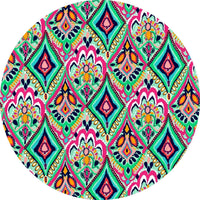 Boutique - Lilly P Inspired - Round Template Transfers for Coasters