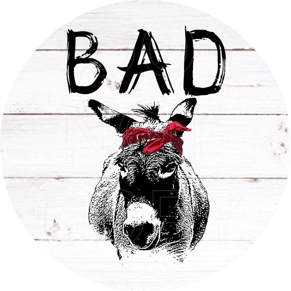 Bad Donkey - Round Template Transfers for Coasters