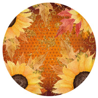 Sunflower - Round Template Transfers for Coasters