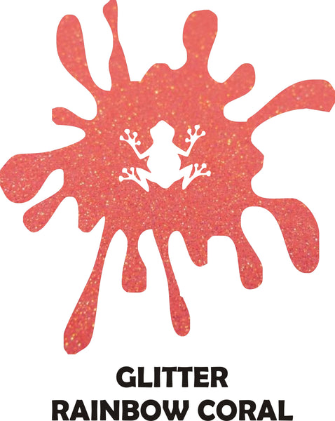Rainbow Coral Holographic Glitter - Heat Transfer Vinyl Sheets